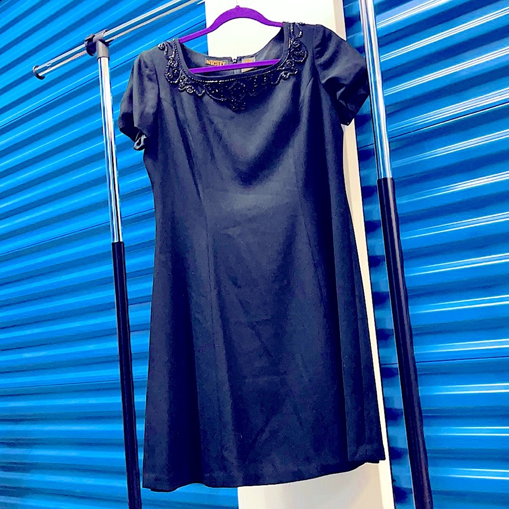 Liz Claiborne Beaded Black evening Dress